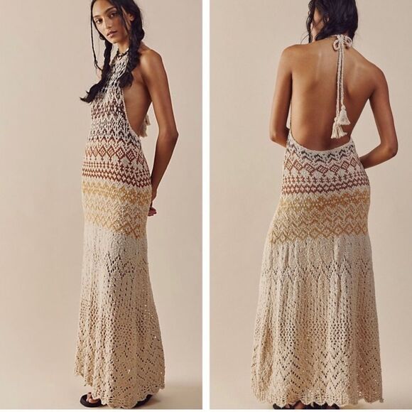 Free People Ikat Oasis Maxi Dress Size XS - Picture 1 of 11